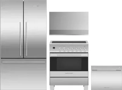 4 Piece Package Includes Refrigerator, Range, Hood And Dishwasher